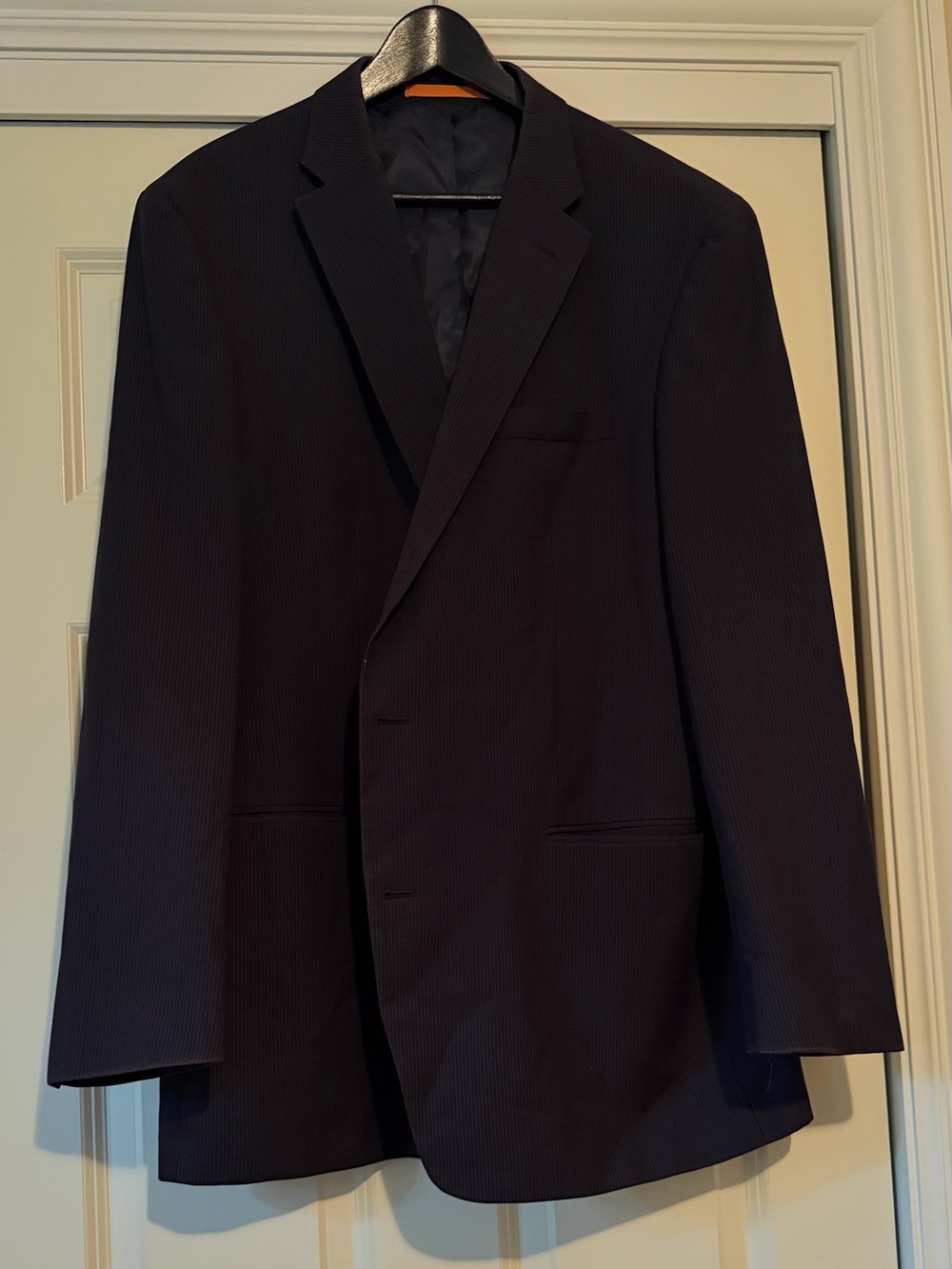 Dockers Men's Black Striped Jacket Size 48L